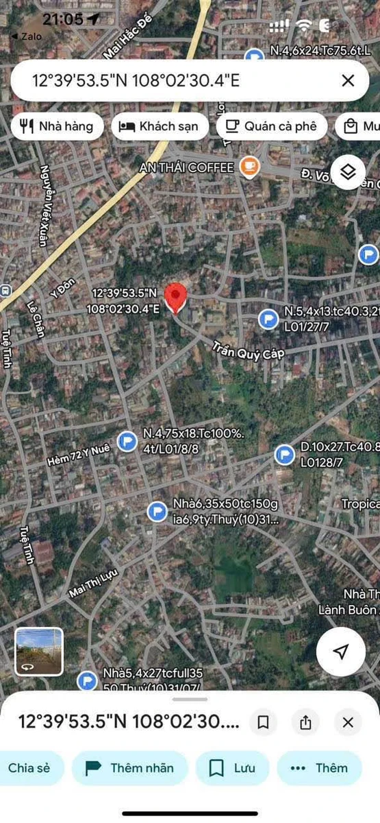 Bán đất 78m² đường Trần Quý Cáp, Buôn Ma Thuột, giá 2,65 tỷ - Ảnh thu nhỏ 5