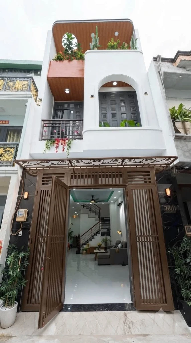 Bán nhà phố 3 tầng 5,5x20m, 4PN, gần công viên Lê Thúc Hoạch, giáp Tân Phú - Ảnh 1