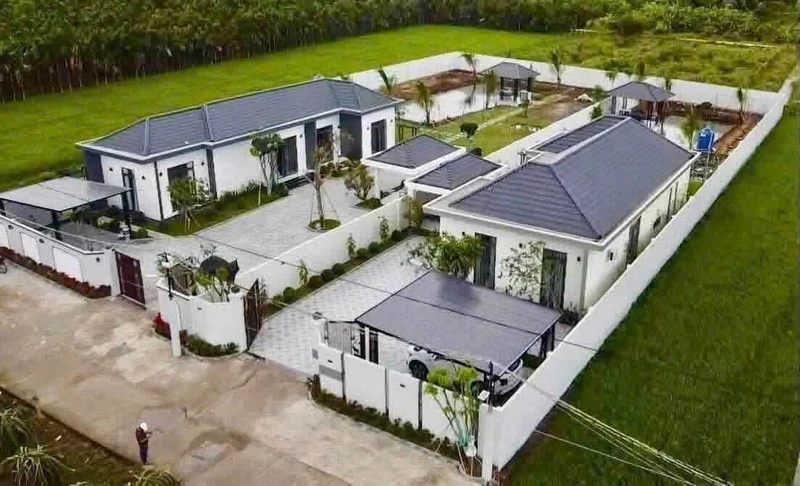 Bán nhà vườn 1.000m² mái Nhật tại xã Hòa Phú, Châu Thành, Long An