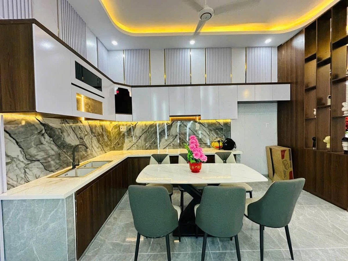 Bán nhà mặt tiền đường Bà Râm, 121m2, 1 trệt 1 lầu, 3PN, Phước Lý, Cần Giuộc - Ảnh thu nhỏ 4