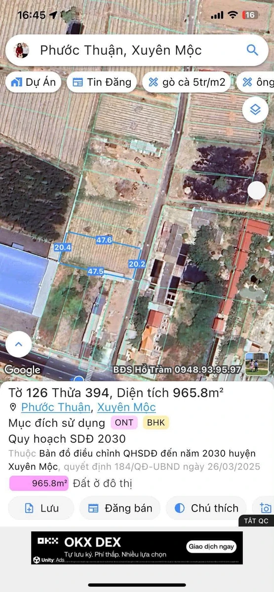 Bán đất gần biển Hồ Tràm 980m², 14 tỷ - Ảnh thu nhỏ 5