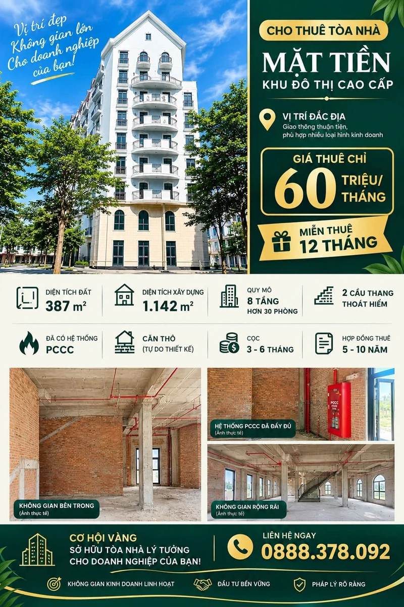 Cho thuê mini hotel Grand World Phú Quốc 1142m2, 6 triệu/tháng - Ảnh 1
