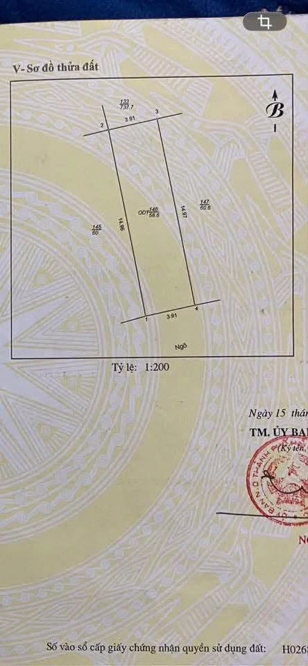Bán lô đất ngõ phố Trường Chinh, Hải Dương, 58.6m² - Ảnh thu nhỏ 3
