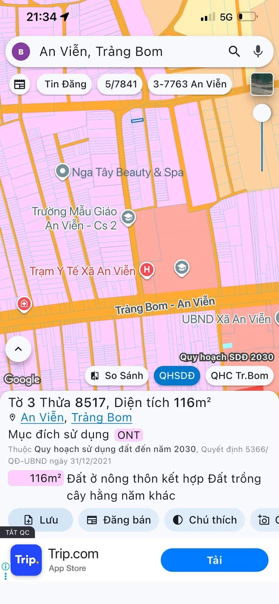 Bán lô đất 115m² Xã An Viễn, Nhà Bè - 1 tỷ - Ảnh 1