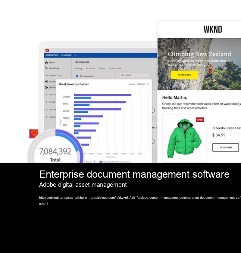 Enterprise document management software Adobe digital asset management What are some commonly used CMS platforms?