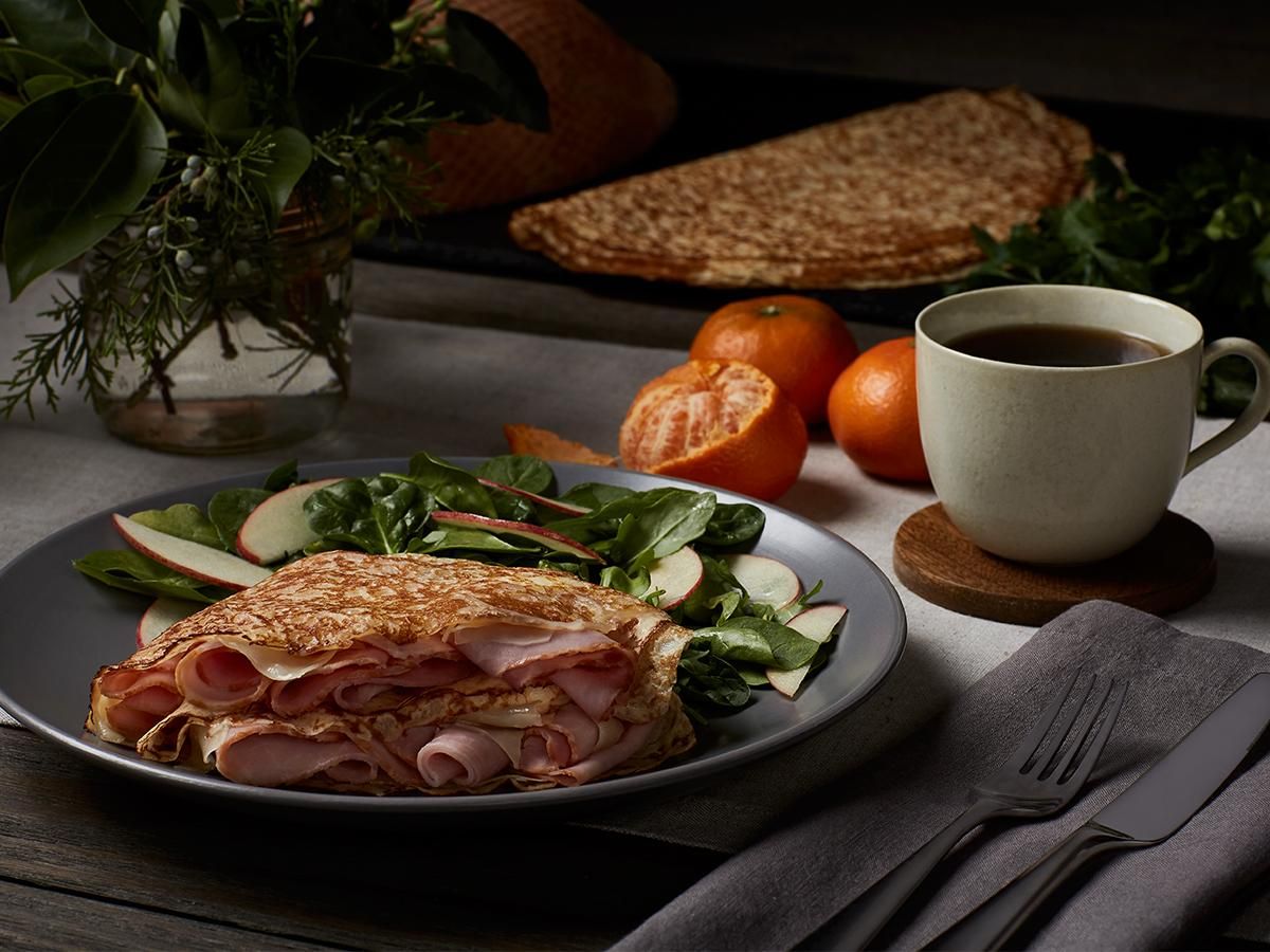 Sweet Slice® Uncured Ham & Gruyere Cheese Crepes