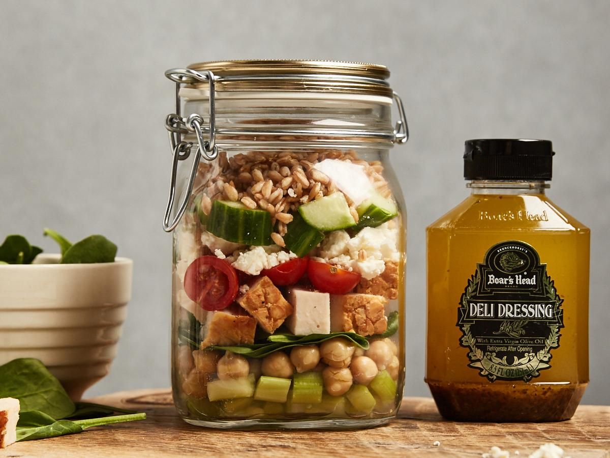 EverRoast® Chicken and Feta Mason Jar Salad | Boar's Head