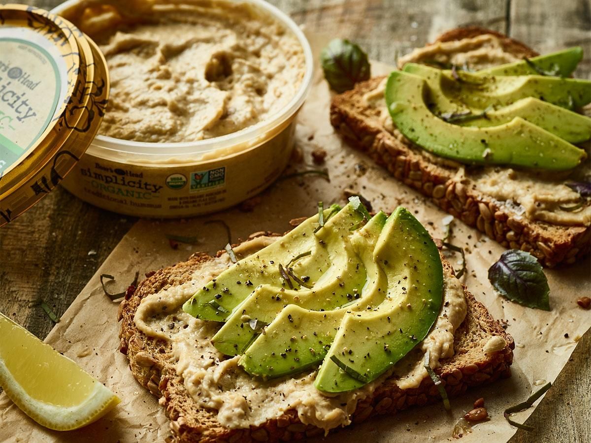 Organic Hummus Avocado Toast