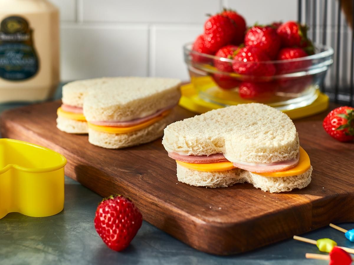 Maple Glazed Honey Coat® Ham Sandwich Cut-Outs