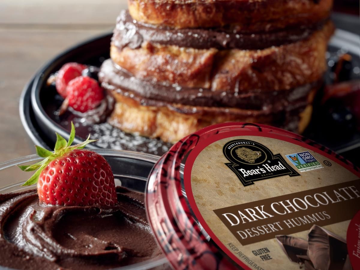 Dark Chocolate Dessert Hummus Brioche French Toast