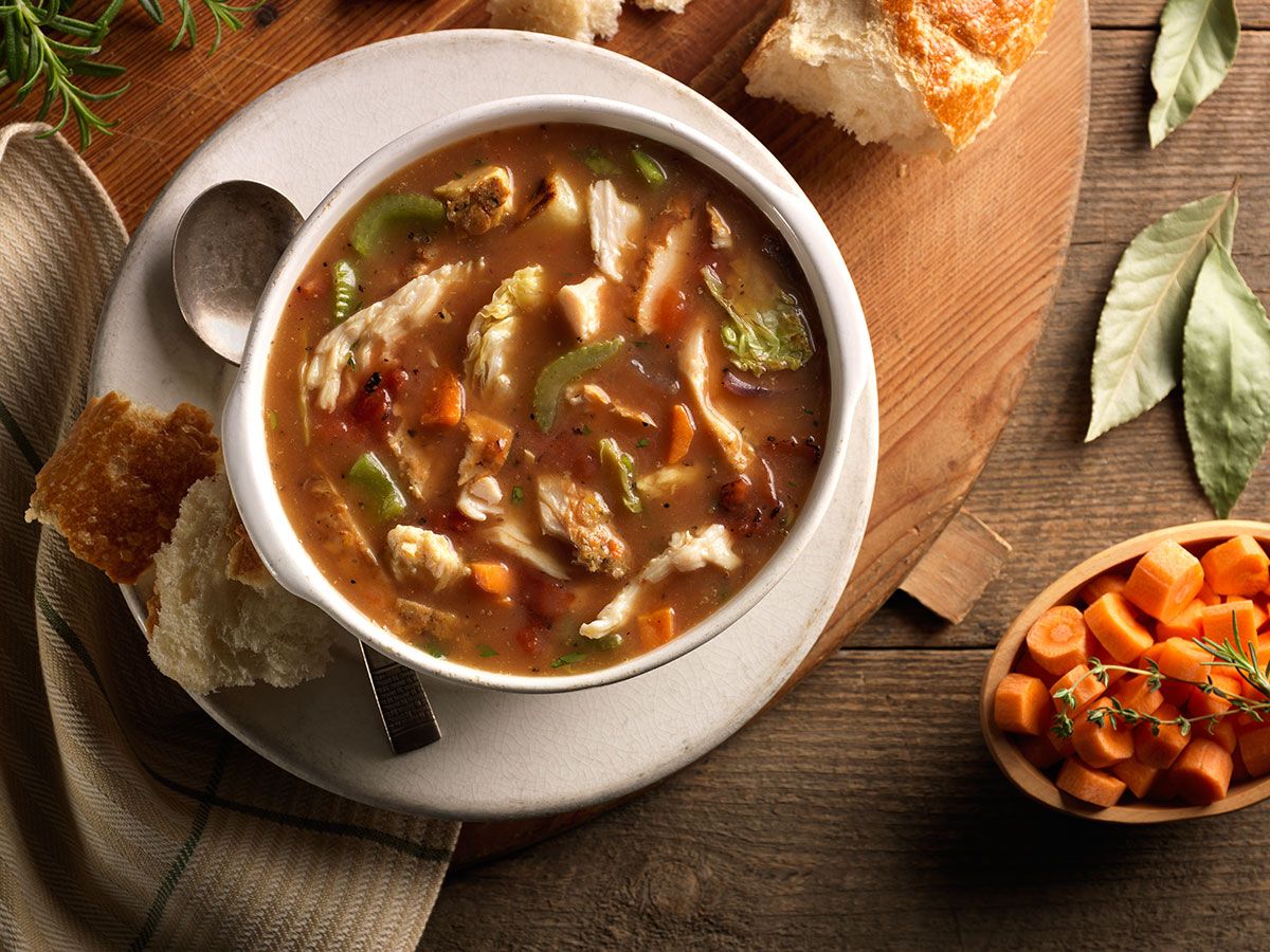 Pulled EverRoast® Chicken & Vegetable Soup