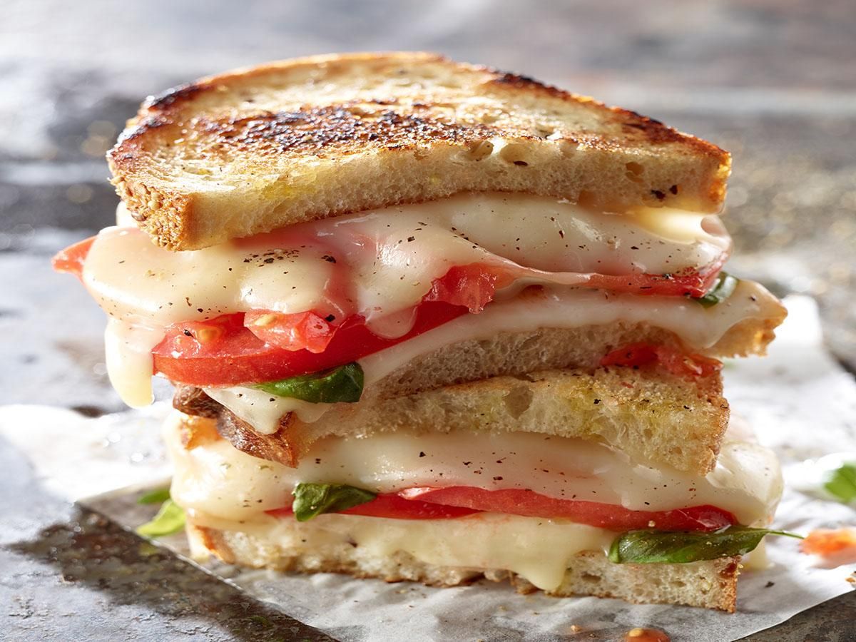 Melty Fontina and Tomato Grilled Cheese