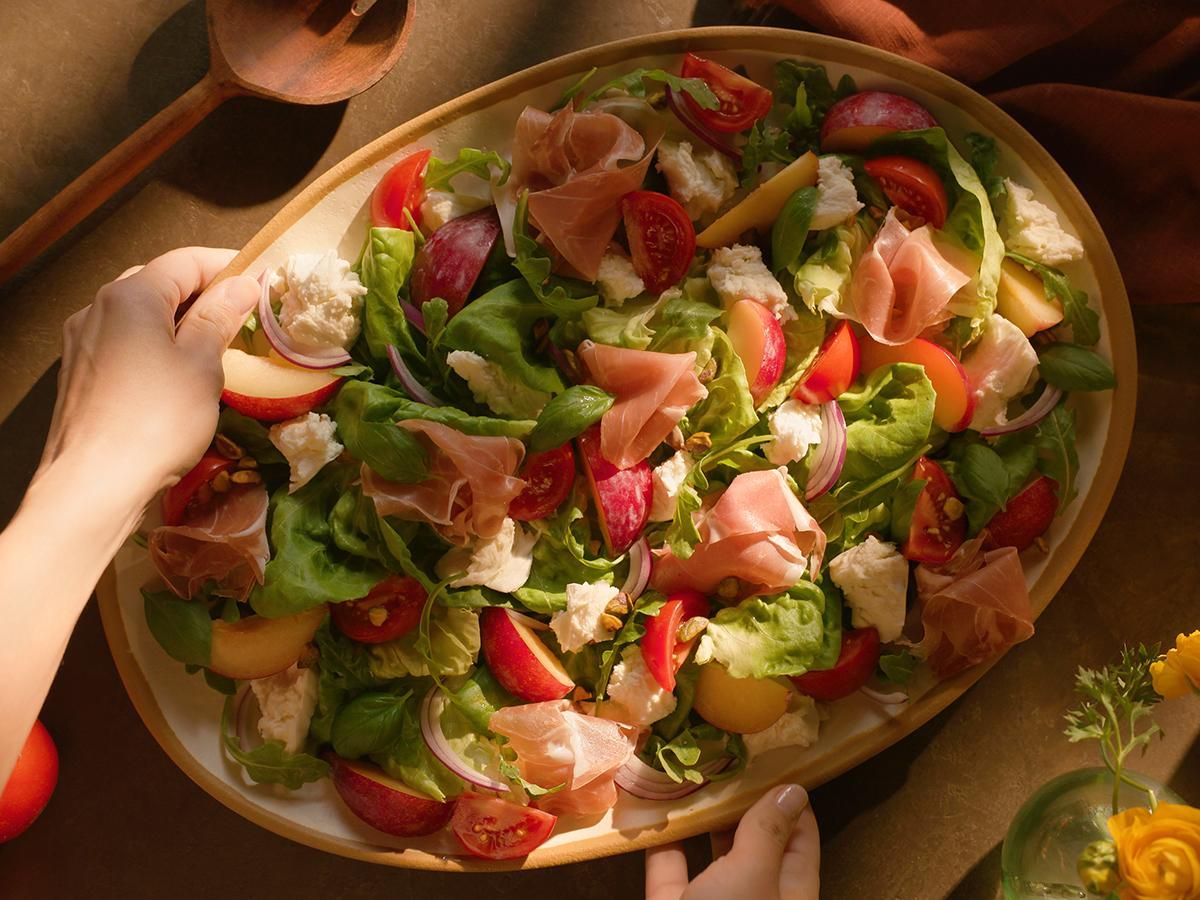 Prosciutto, Mozzarella & Stone Fruit Salad