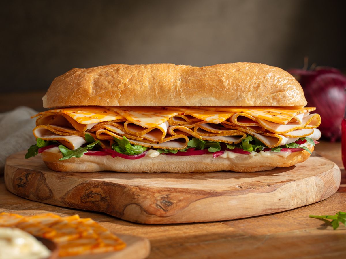 The Fryer's™ Turkey Breast and Bold 3 Pepper Colby Jack® Cheese Sub