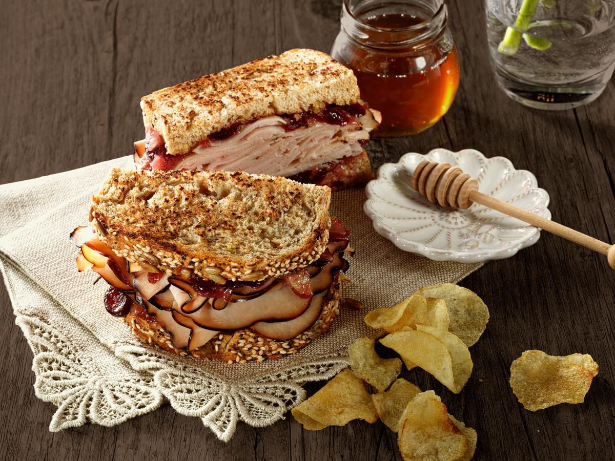 Maple Honey Turkey & Cranberry Sandwich