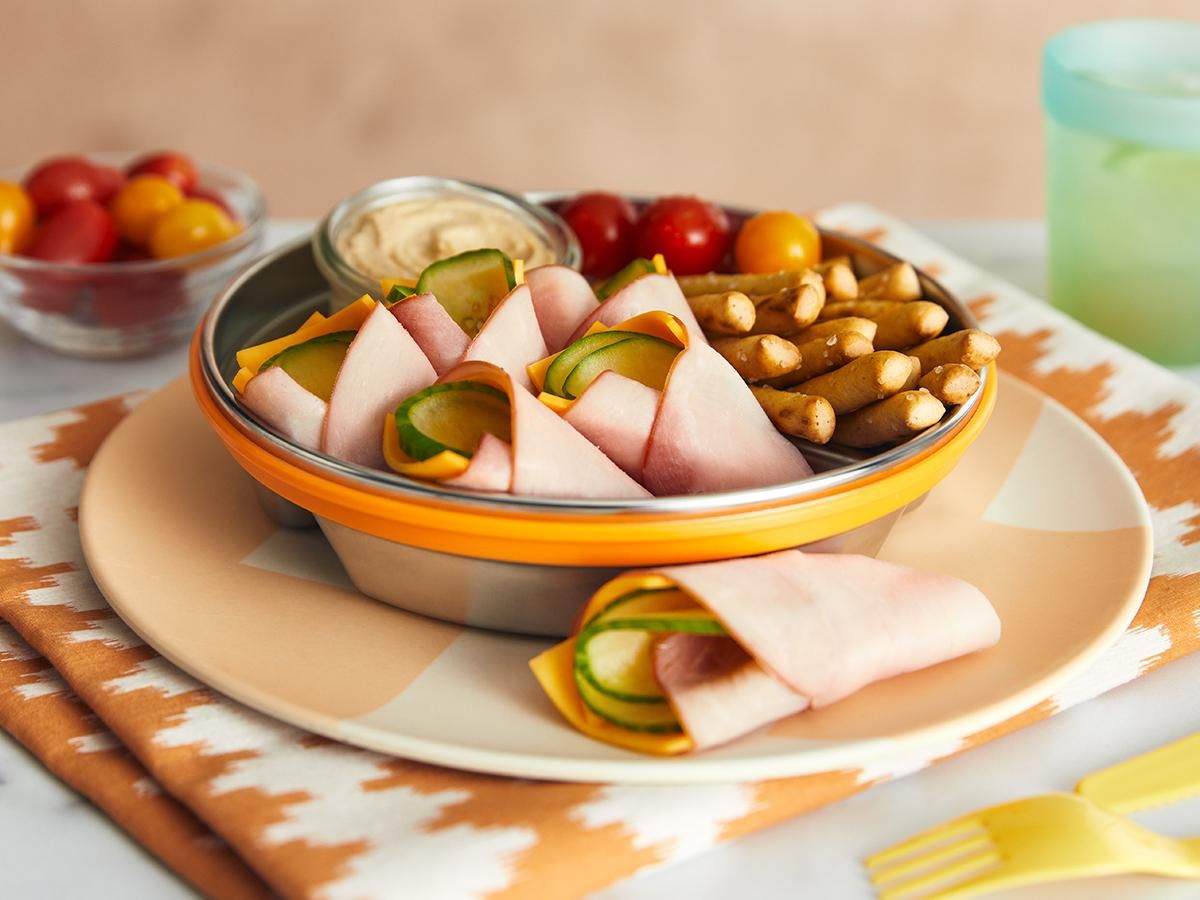 Deluxe Ham, Cheddar & Cucumber Roll-Ups