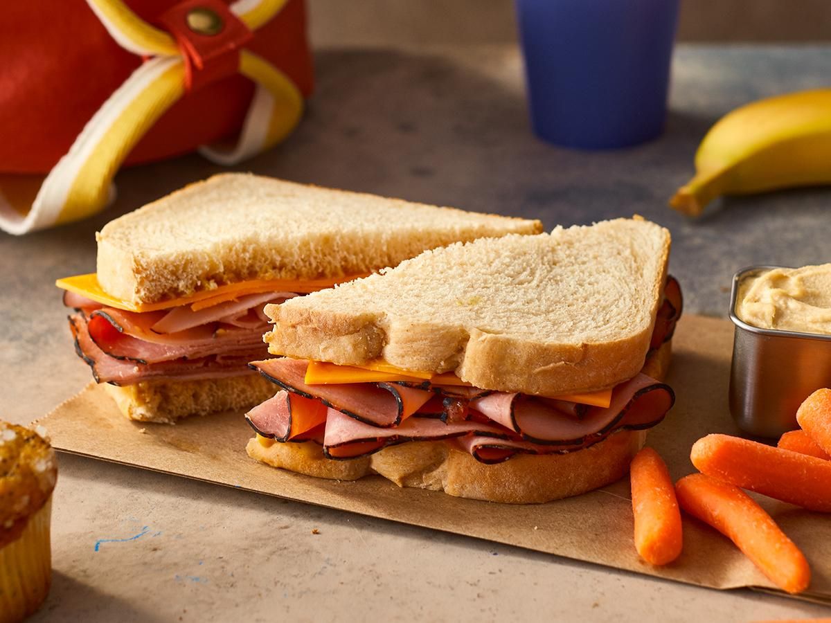Maple Glazed Honey Coat® Ham & Cheddar Sandwich