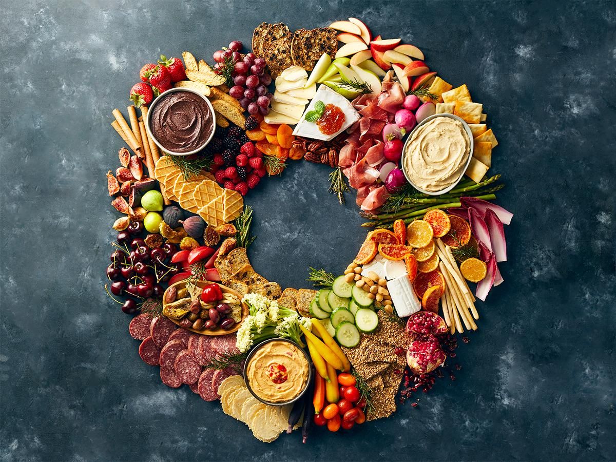 Holiday Hummus Board
