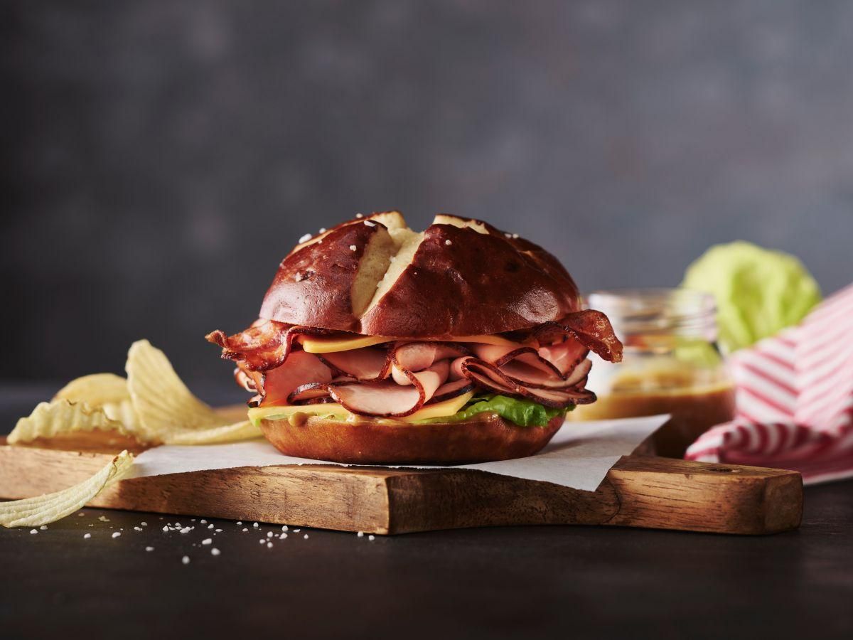 Maple Honey Ham & American Cheese Sandwich