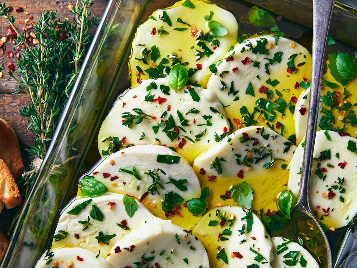 Herb-Marinated Mozzarella