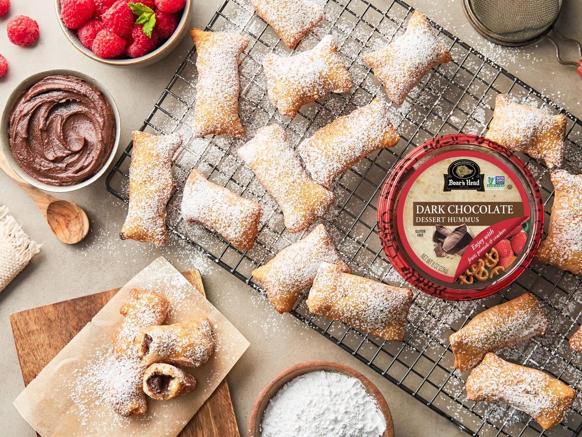 Dark Chocolate Hummus Beignets