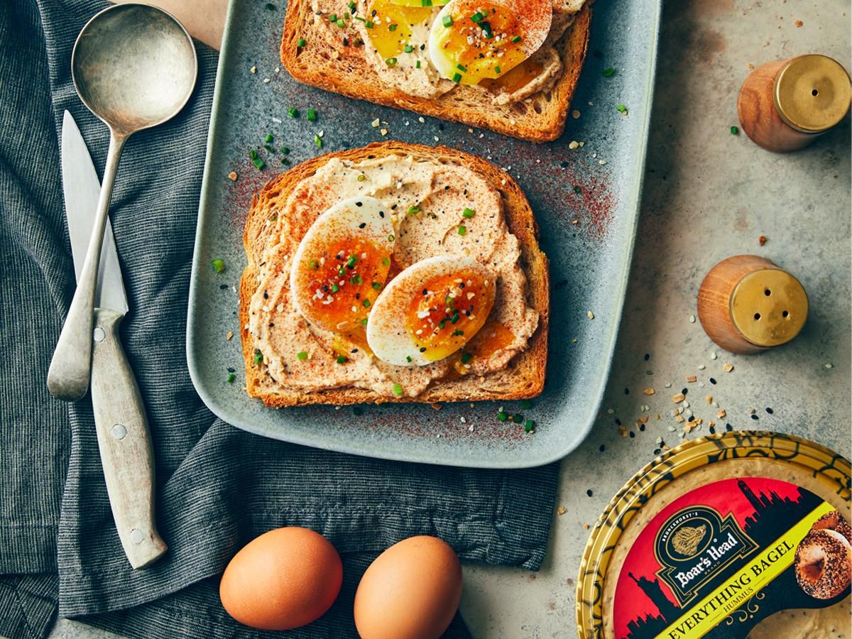 Everything Bagel Hummus Breakfast Toast | Boar's Head