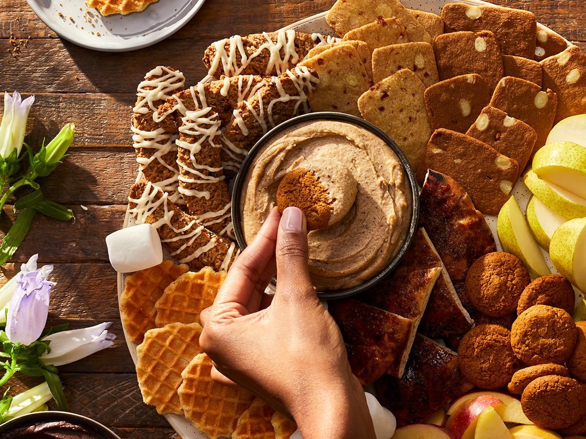 Apple Pie Dessert Hummus Board