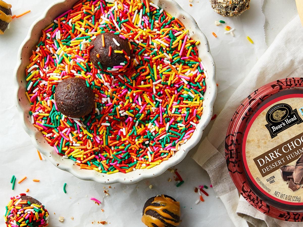 Dark Chocolate Hummus Bites