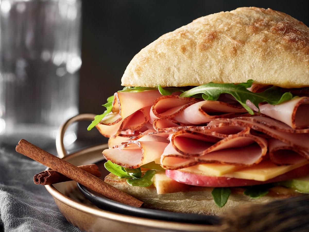 Brown Sugar & Spice Delight™ Ham and Apple Ciabatta