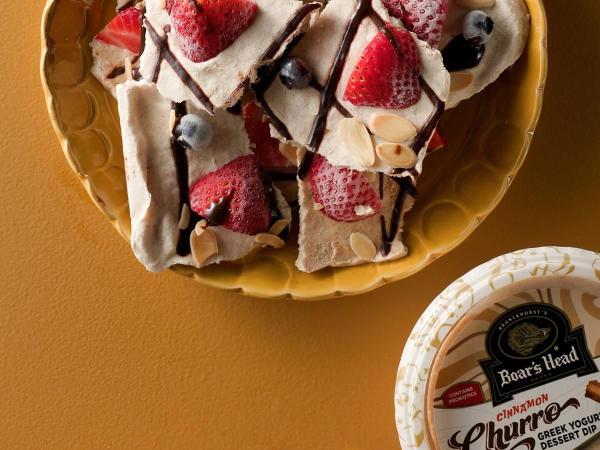 Churro Greek Yogurt Bark