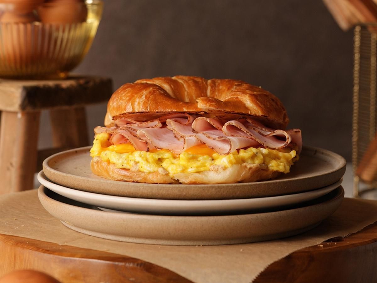 Brown Sugar & Spice Delight™ Ham & Cheese Breakfast Croissant Sandwich