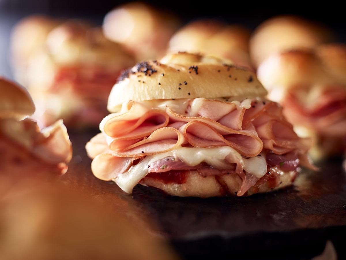 SmokeMaster® Black Forest Ham & Imported Switzerland Swiss® Baked Sliders