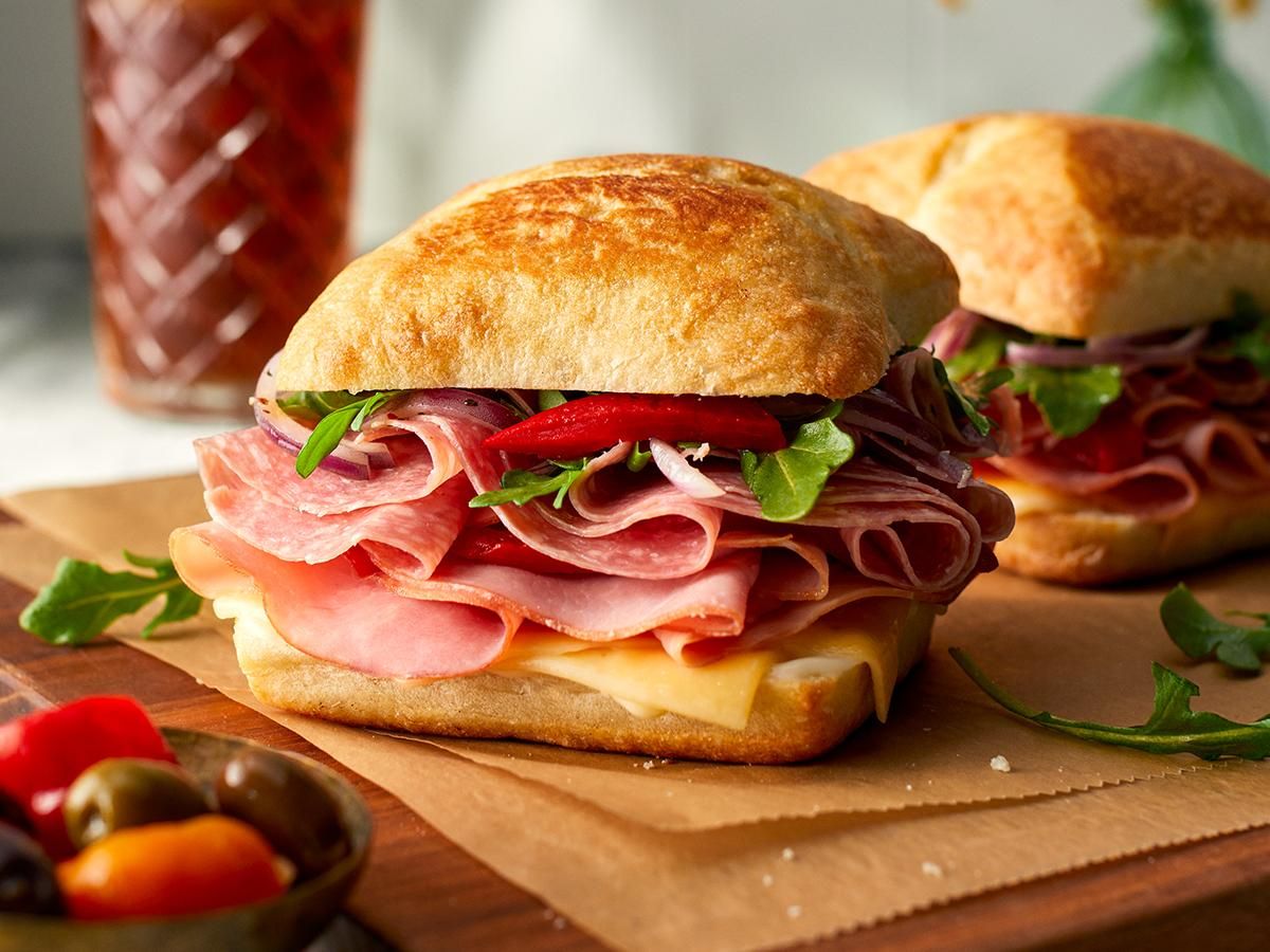SmokeMaster® Black Forest Uncured Ham & Roasted Red Pepper Panini