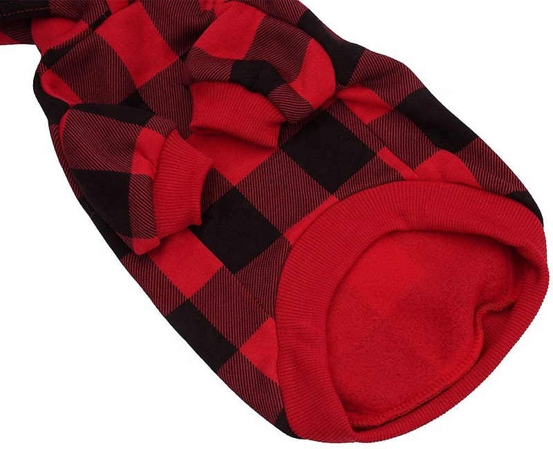 Hoodie de Cuadros para Mascotas "CozyPlaid"