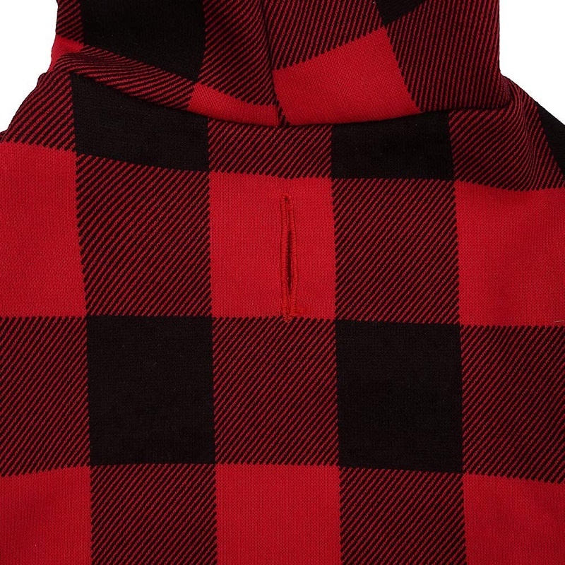 Hoodie de Cuadros para Mascotas "CozyPlaid"